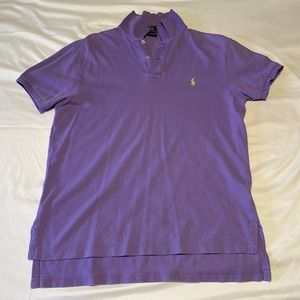 Ralph Lauren Polo Shirt, Color: Light Purple, Size: Medium